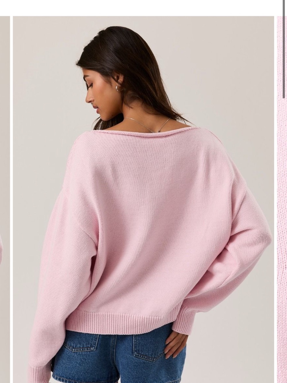 Le Lis Pink Sailboat Knit Sweater - Picture 2 of 4